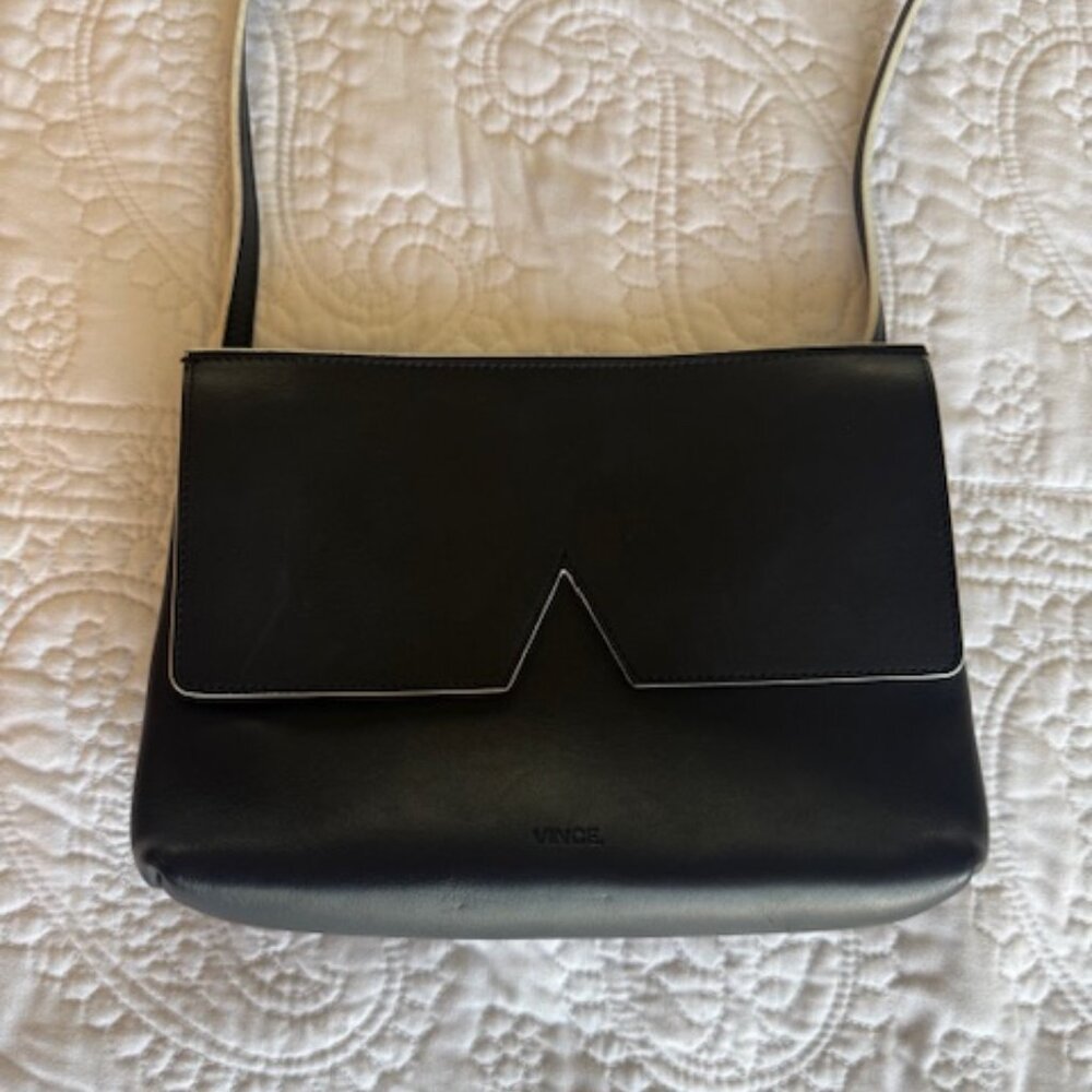 Vince small leather crossbody bag